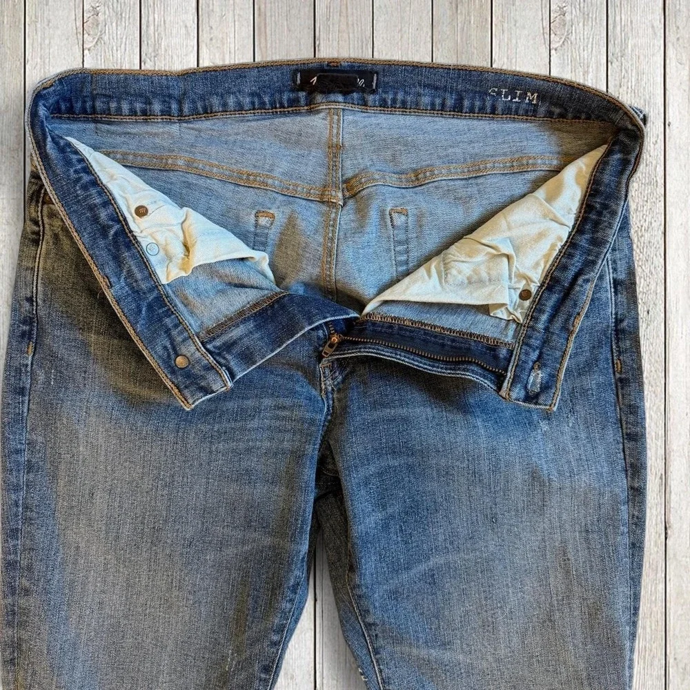 Madewell Men's Slim Jeans W36 L30 Medium Wash Straight Slim Fit Denim Pants